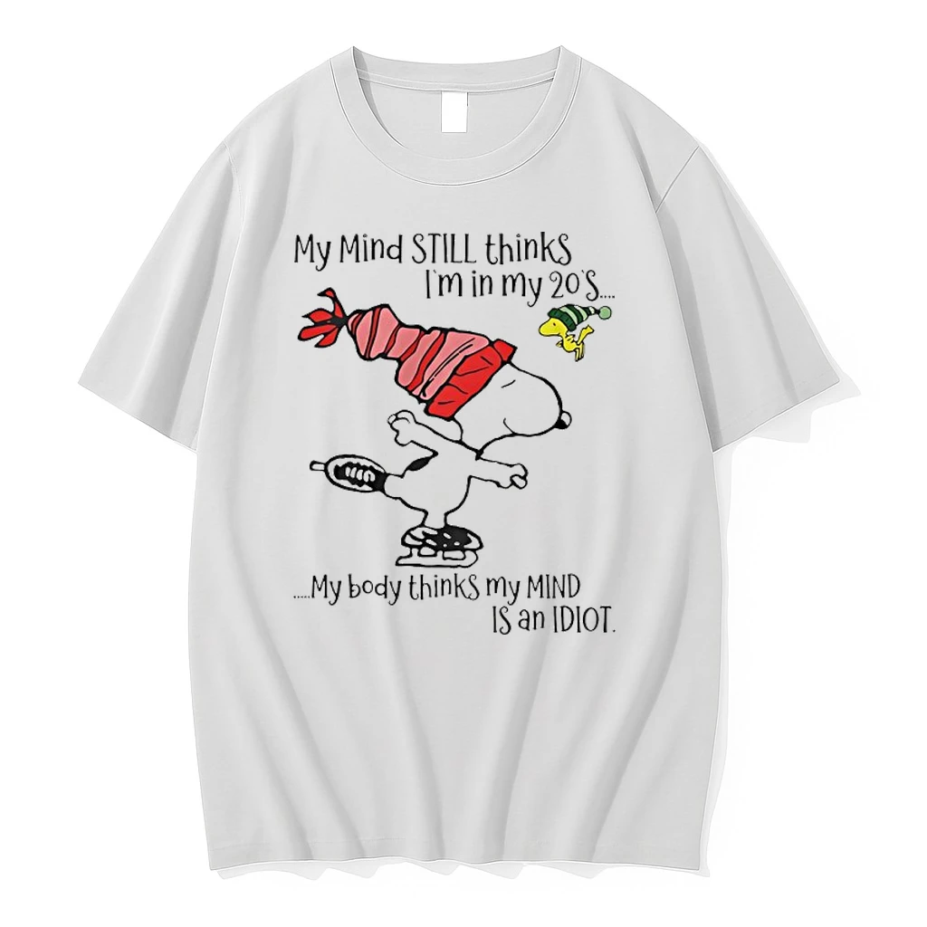 Snoopy My Mind Still Thinks Im In My 20s My Body Thinks My Mind Christmas Shirts