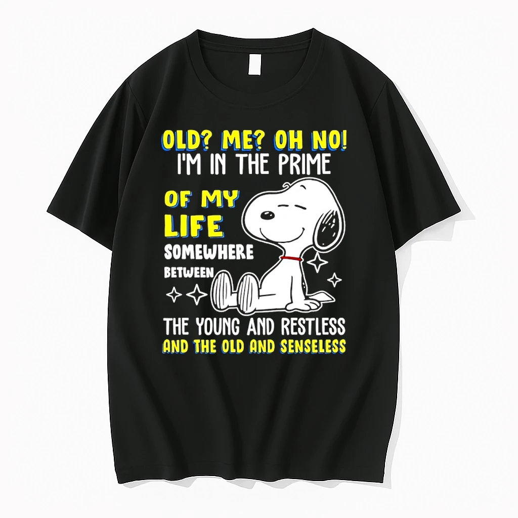 Snoopy Old Me Oh No Im In The Prime Of My Life Somewhere Between The Young And Restless Shirts