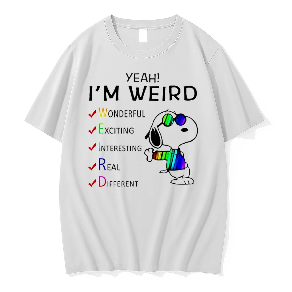 Snoopy Yeah Im Weird Wonderful Exciting Interesting Real Different Shirts