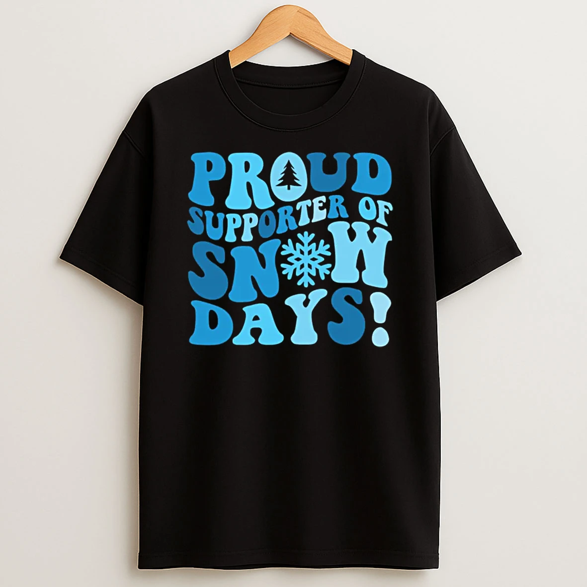 Snow Day Lover Proud Winter Weather Supporter Graphic Shirts