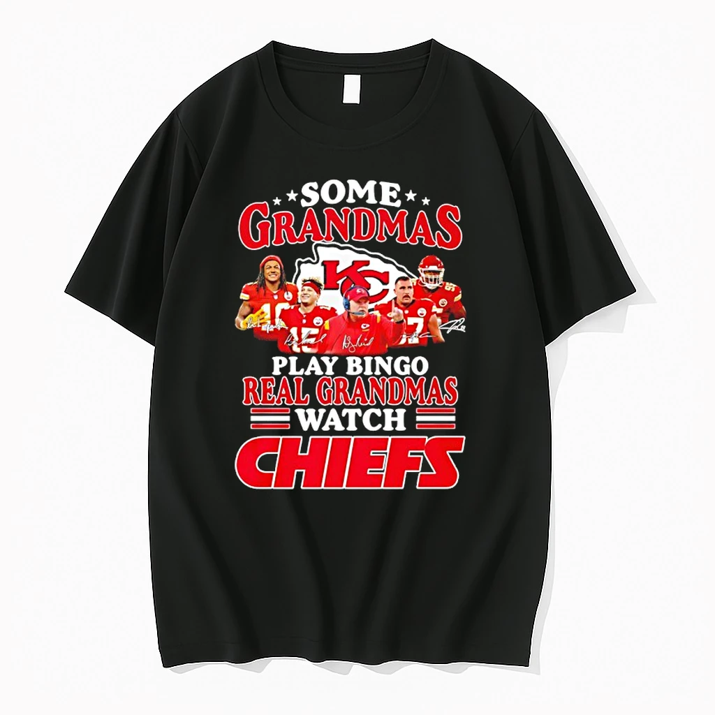 Some Grandmas Play Bingo Real Grandmas Watch Kc Chiefs Shirts