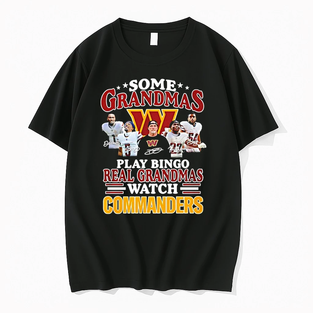 Some Grandmas Play Bingo Real Grandmas Commanders Shirts