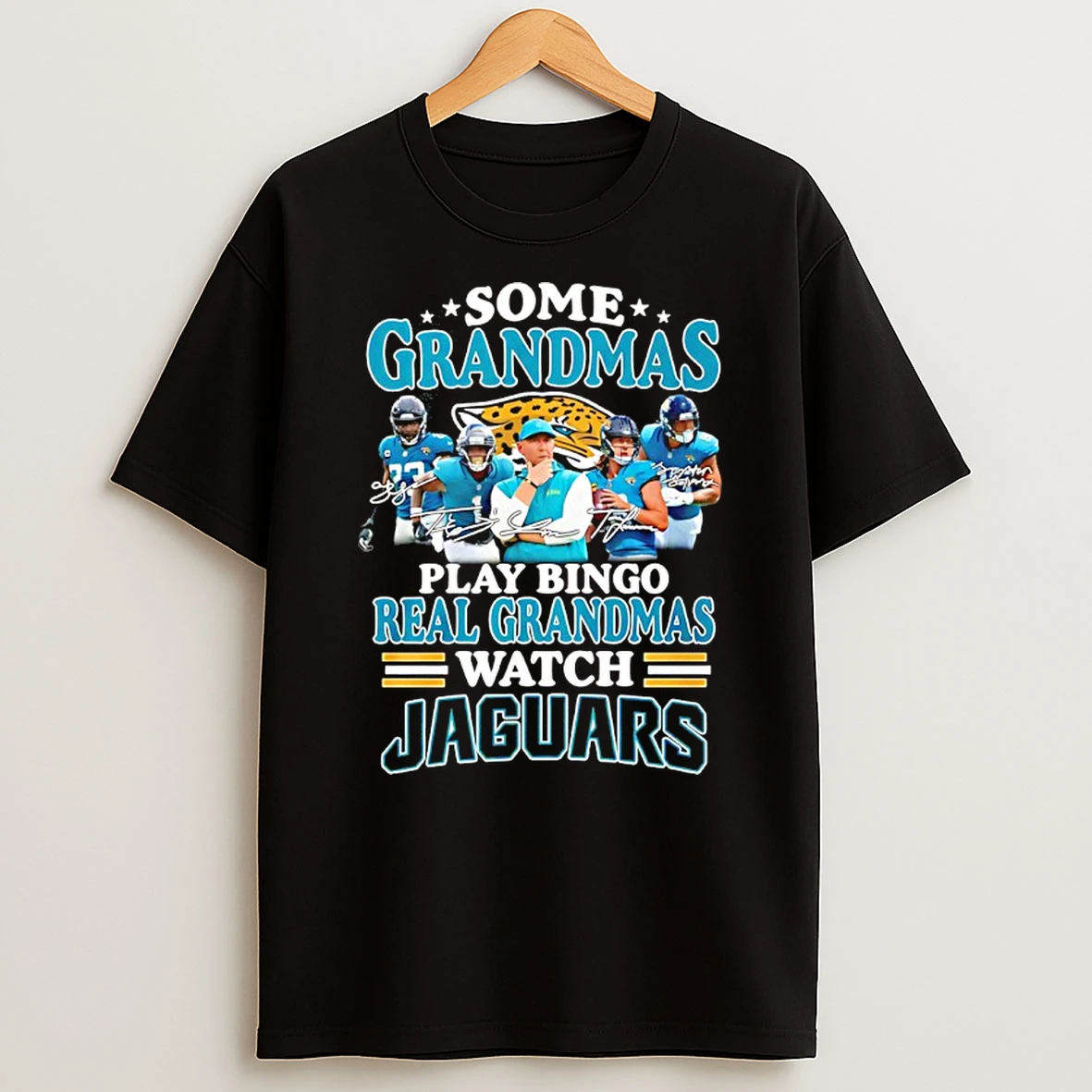 Some Grandmas Play Bingo Real Grandmas Jaguars Shirts