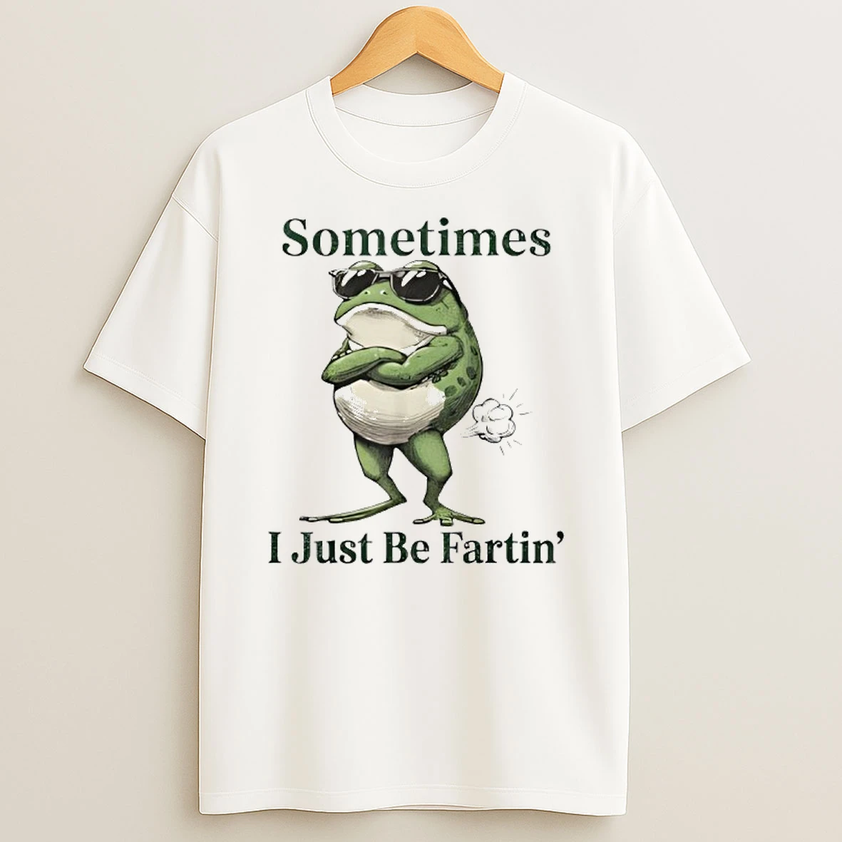 Sometimes I Just Be Farting Funny Vintage Frog Graphic Shirts