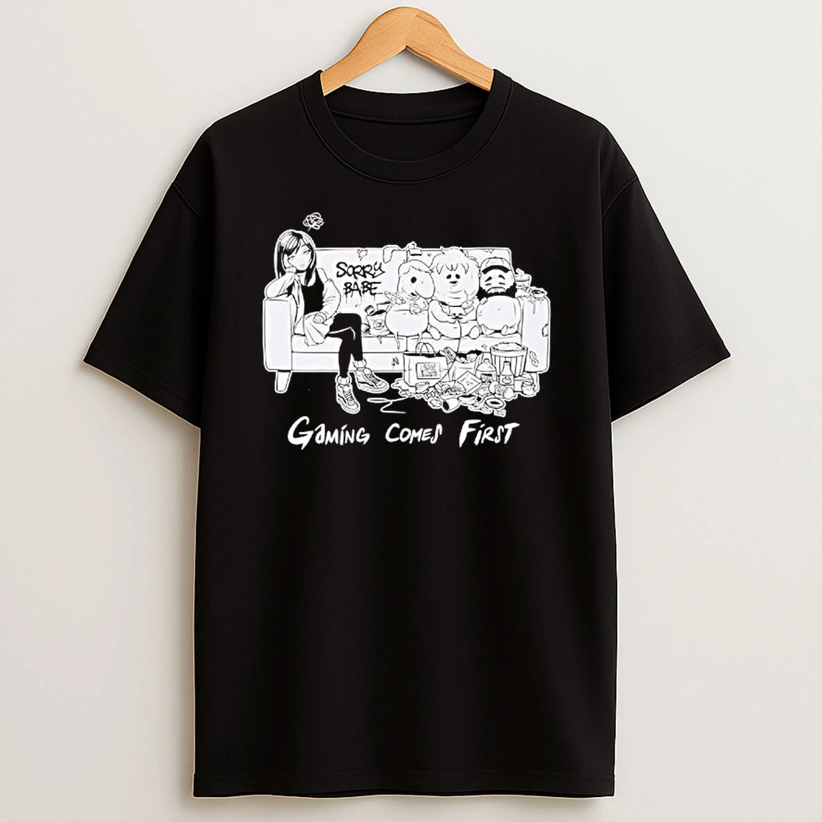 Sorry Babe Gaming Comes First Channel Oney Plays Shirts