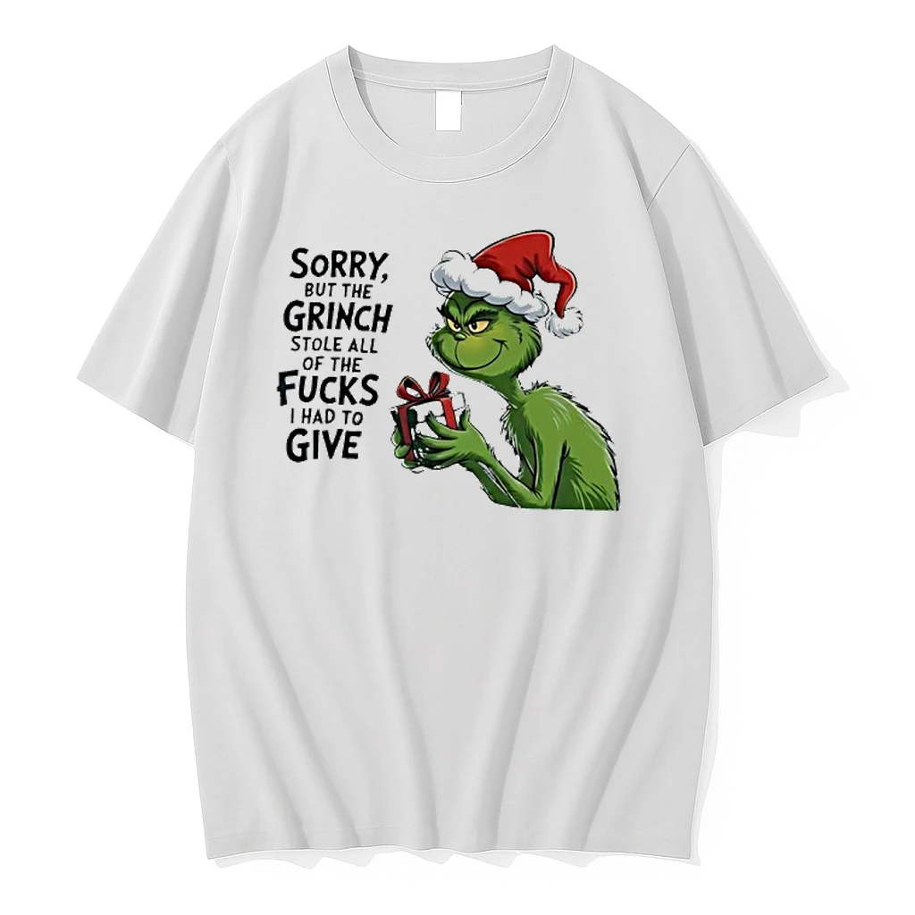 Sorry But The Grinch Santa Hat Stole All Of The Fucks I Had To Give Shirts