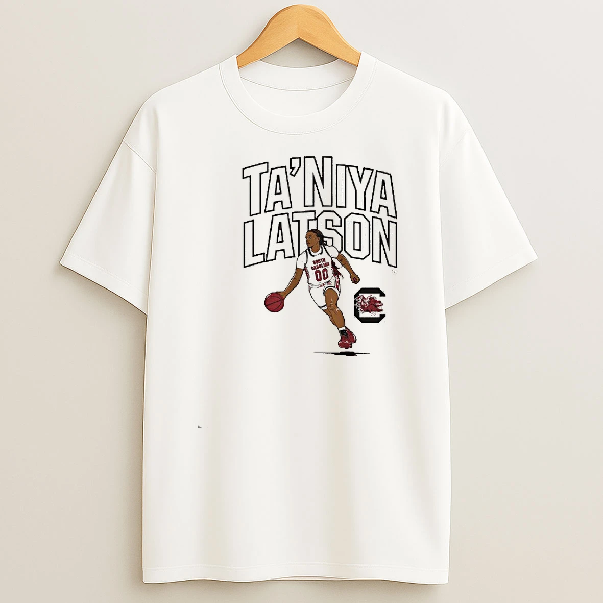 South Carolina Basketball Taniya Latson Name Pose Shirts