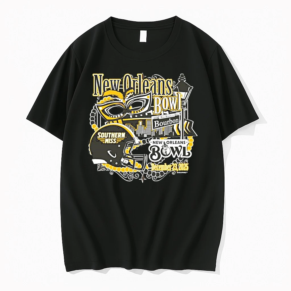Southern Miss Golden Eagles 2025 New Orleans Bowl Bourbon Shirts