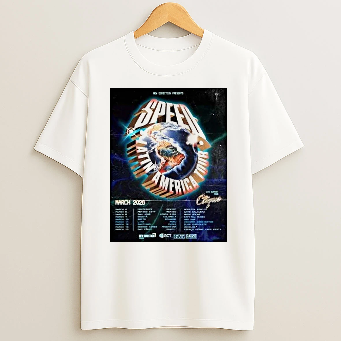 Speed Latin America Tour 2026 Schedule City Shirts