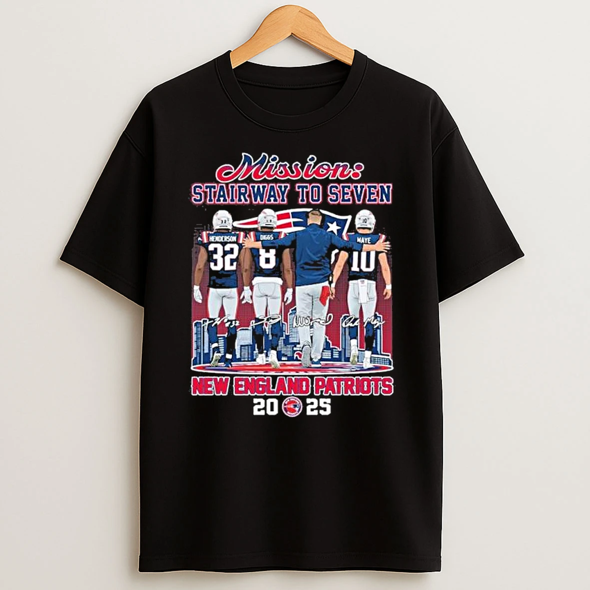 Stairway To Seven Ne Patriots 2025 2025 Afc East Champions Shirts