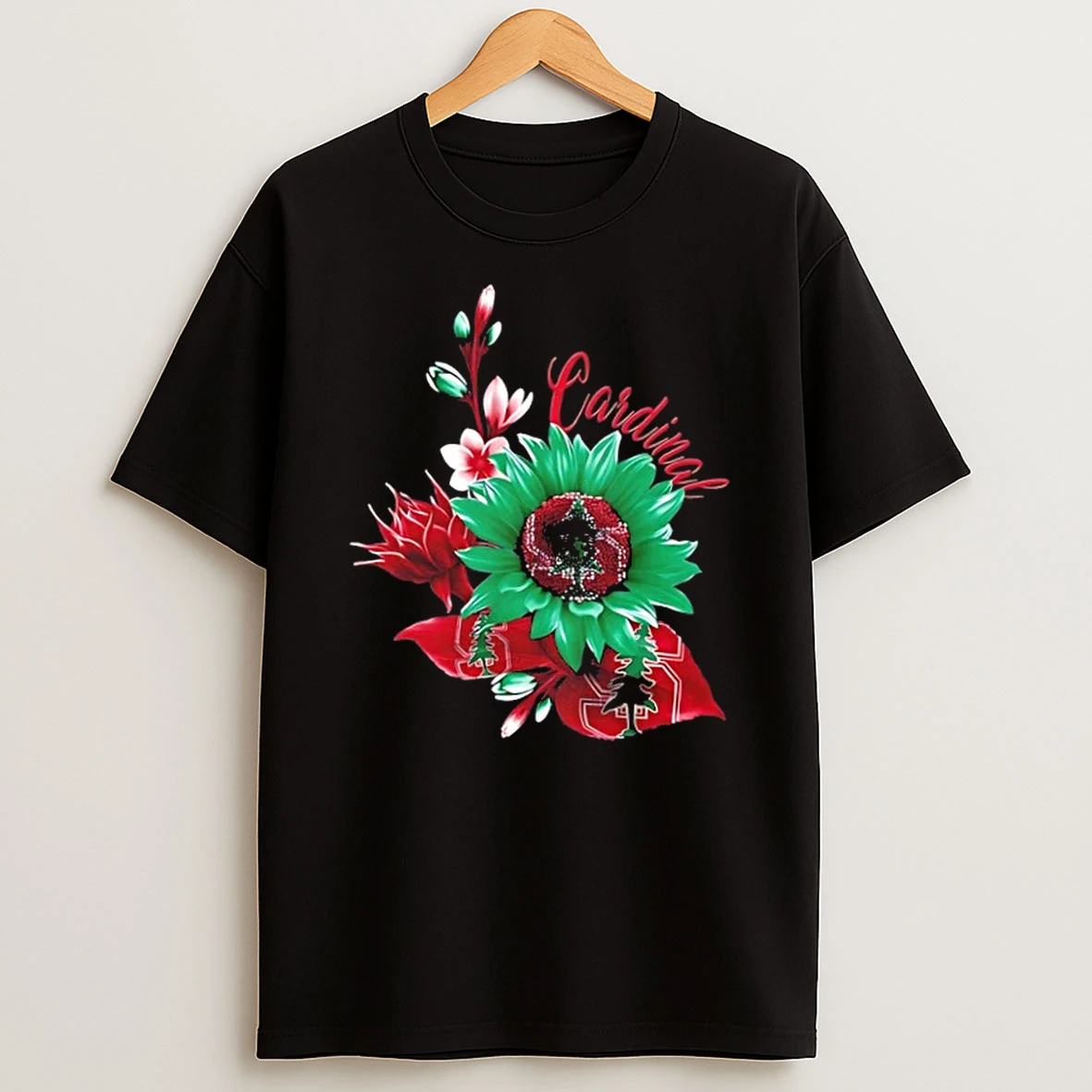Stanford Cardinal Football X Sunflower Floral Shirts