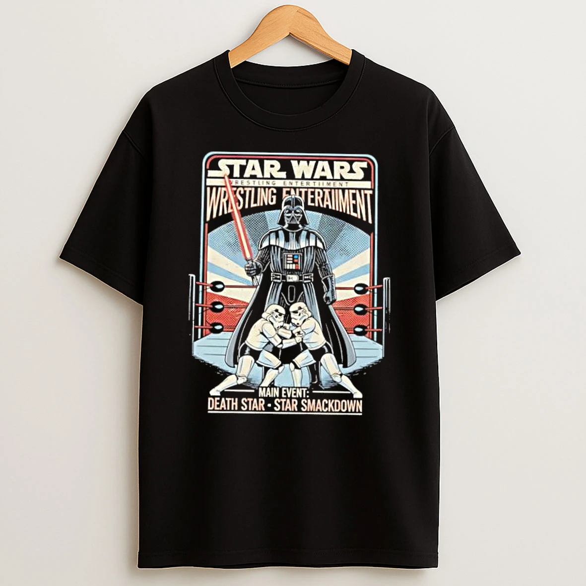Star Wars Darth Vader Wrestling Entertainment Main Event Shirts
