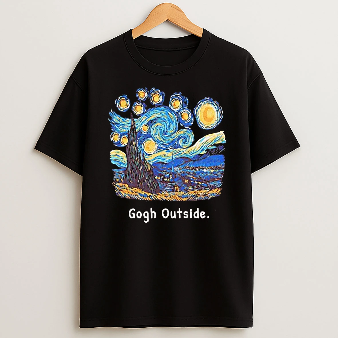 Starry Nights Gogh Outside Shirts