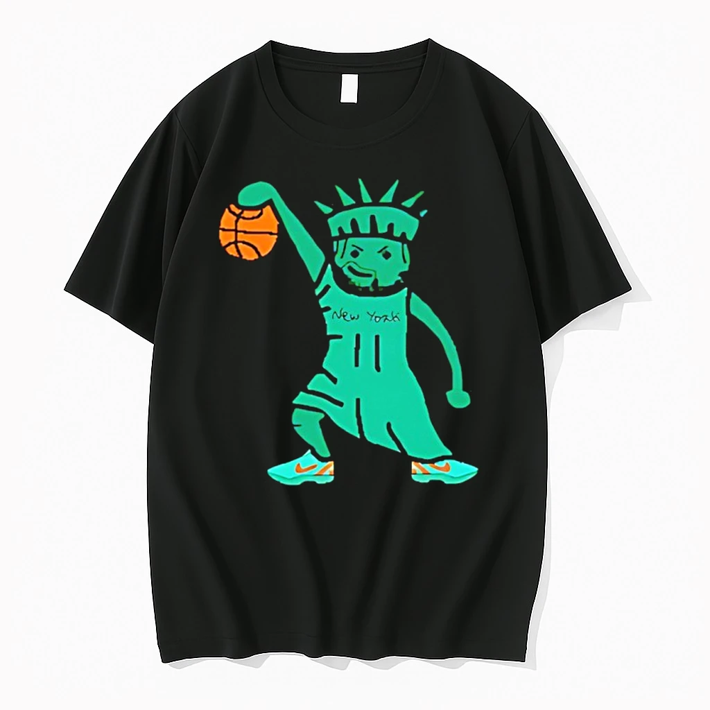 Statue Of Jalen Brunson In Vegas 40 Points Nba Cup Semi Finals Shirts