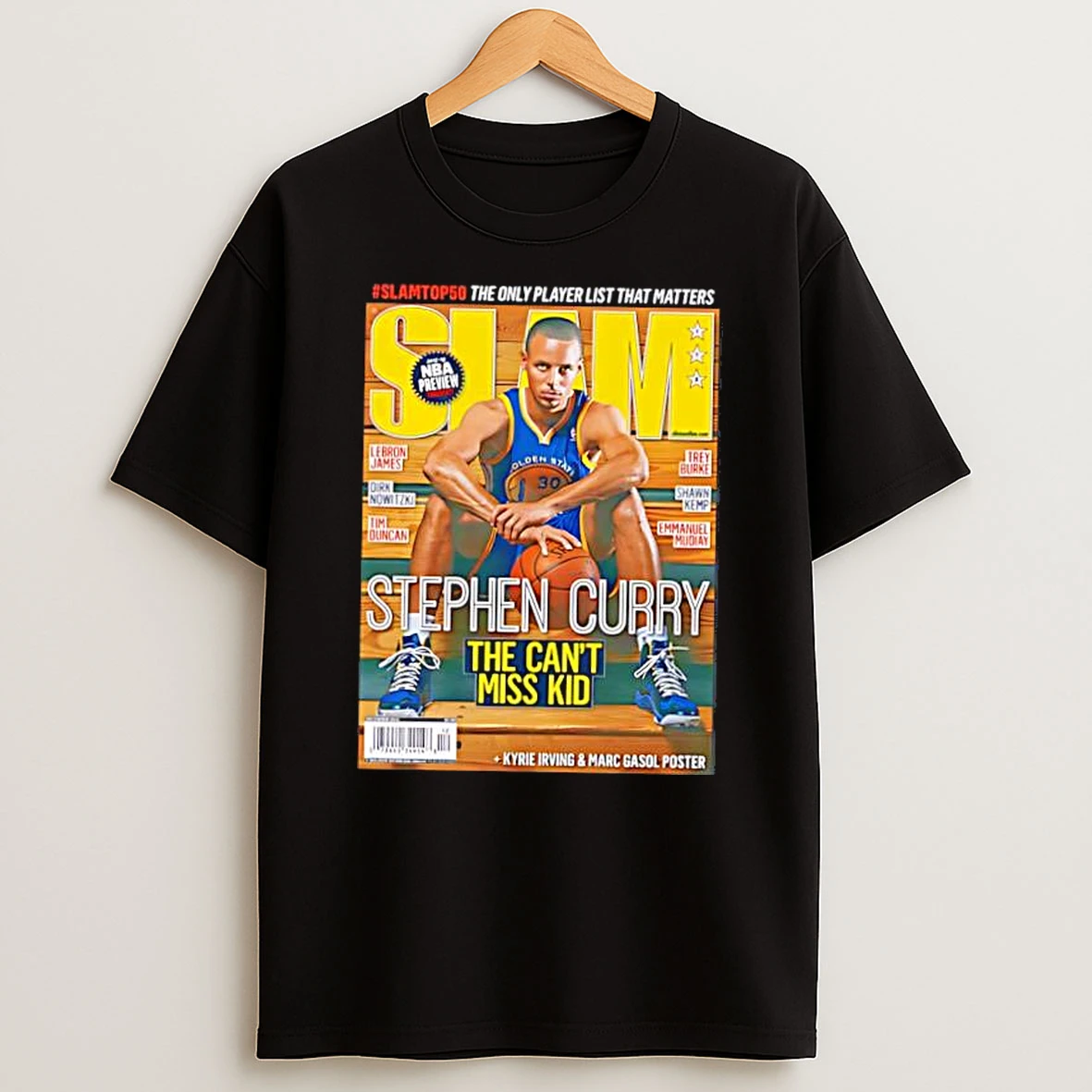 Stephen Curry The Cant Miss Kid Warriors Slam Cover Nba Basketball Shirts