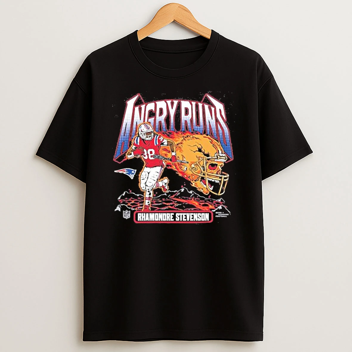 Stevenson New England Patriots Angry Runs Player Shirts