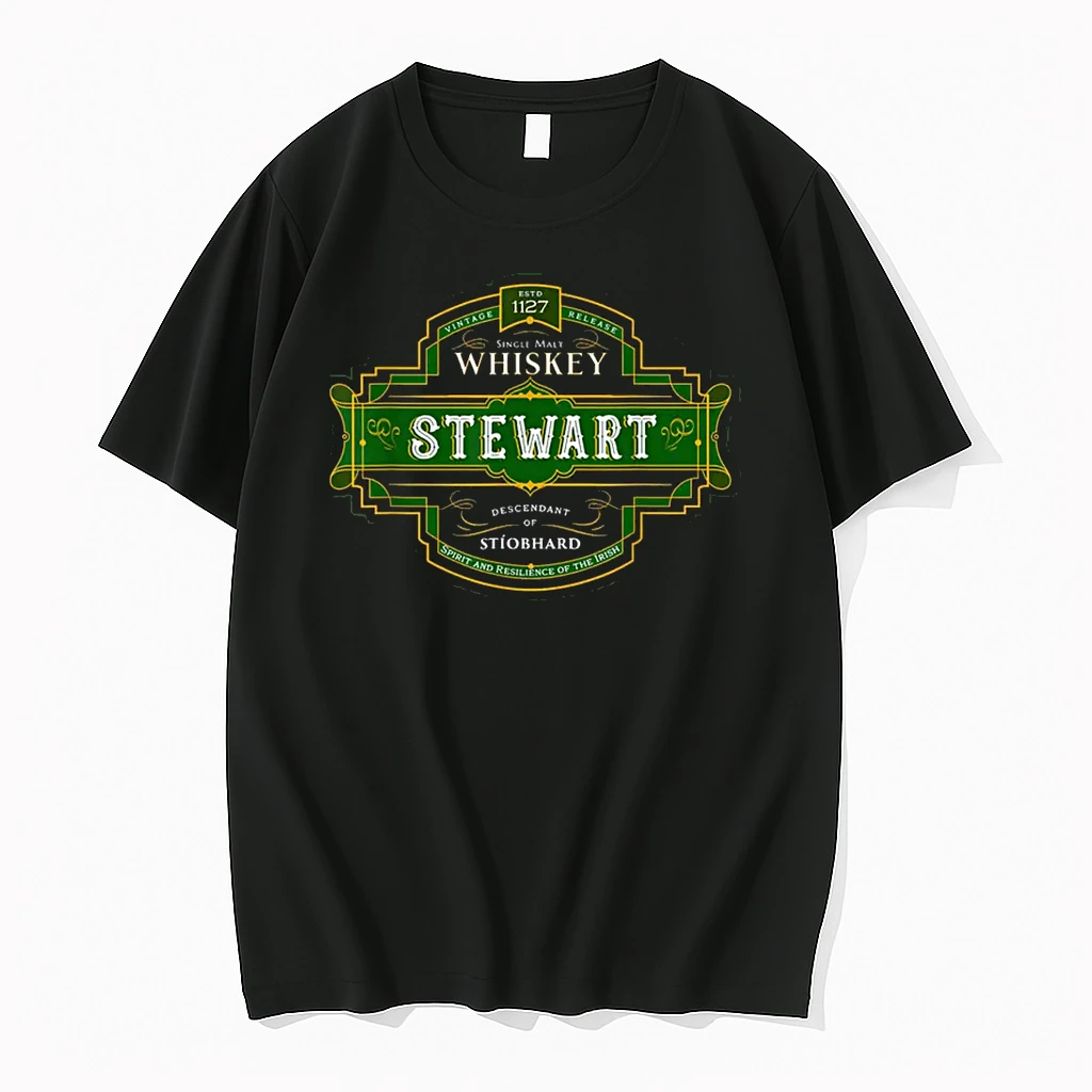 Stewart Whiskey Old Irish Family Names Whisky Brands Shirts