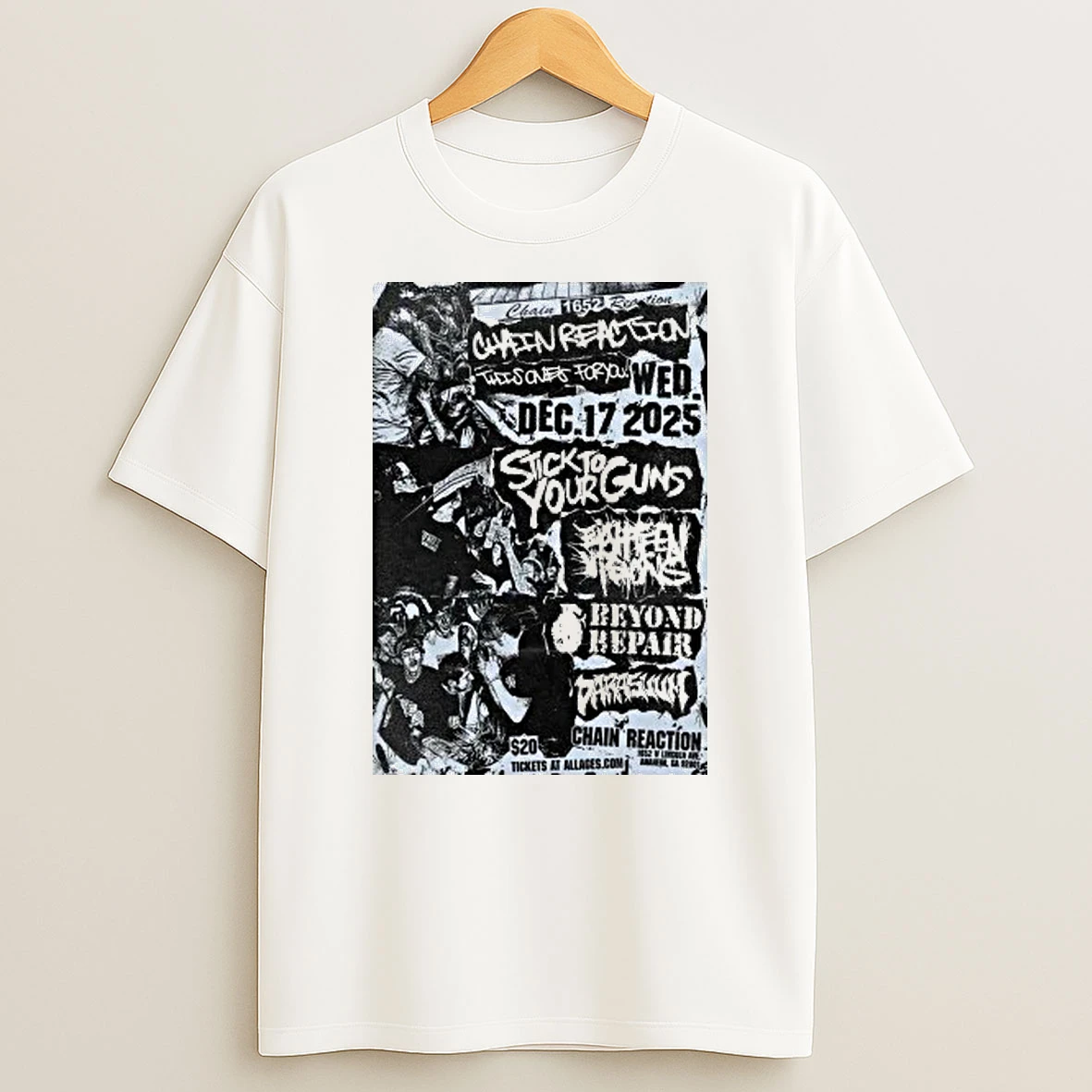 Stick To Your Guns Anaheim Ca Dec 17 2025 Shirts
