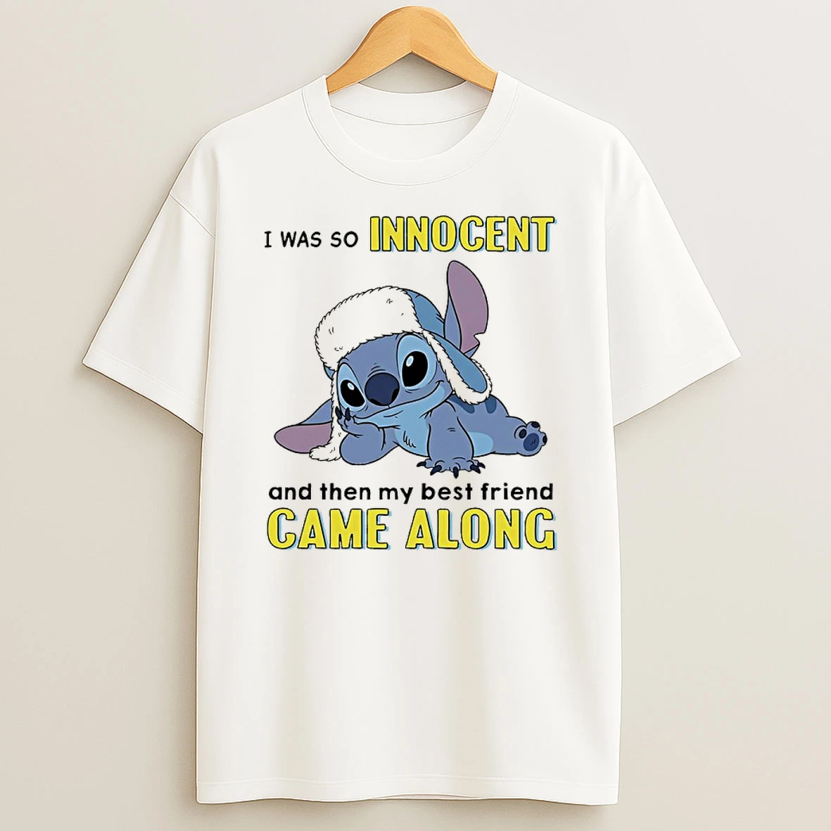 Stitch I Was So Innocent And Then My Best Friend Came Along Shirts