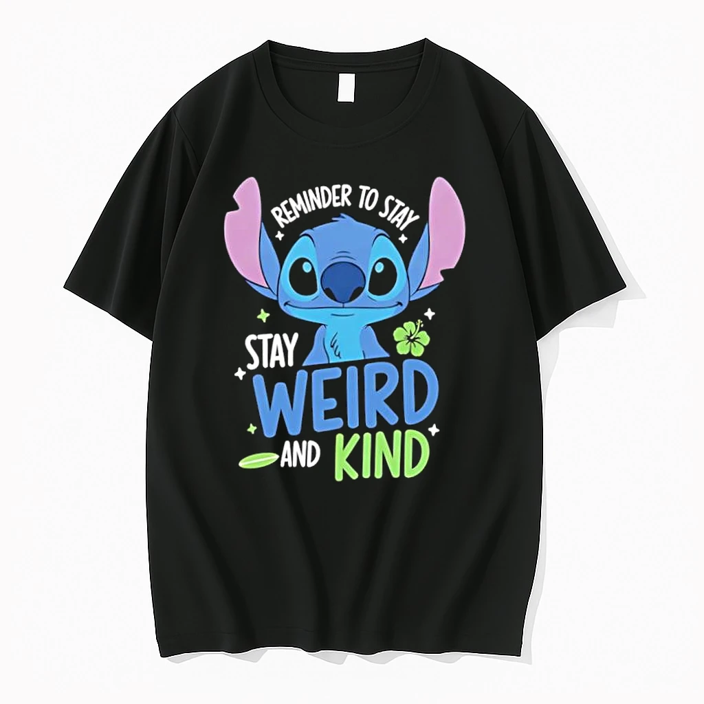 Stitch Reminder To Stay Weird And Kind Shirts