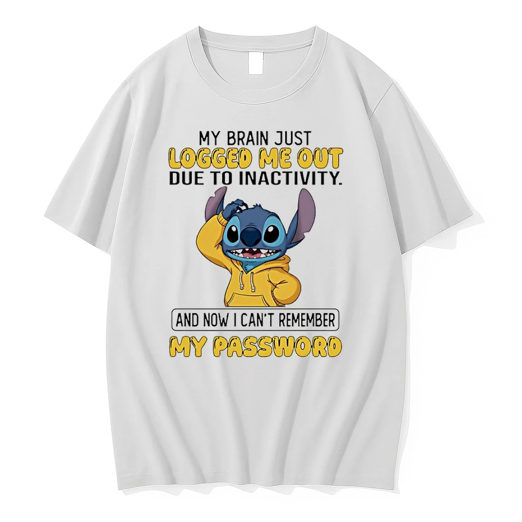 Stitch My Brain Just Logged Me Out Due To Inactivity And Now I Cant Remember My Password Shirts