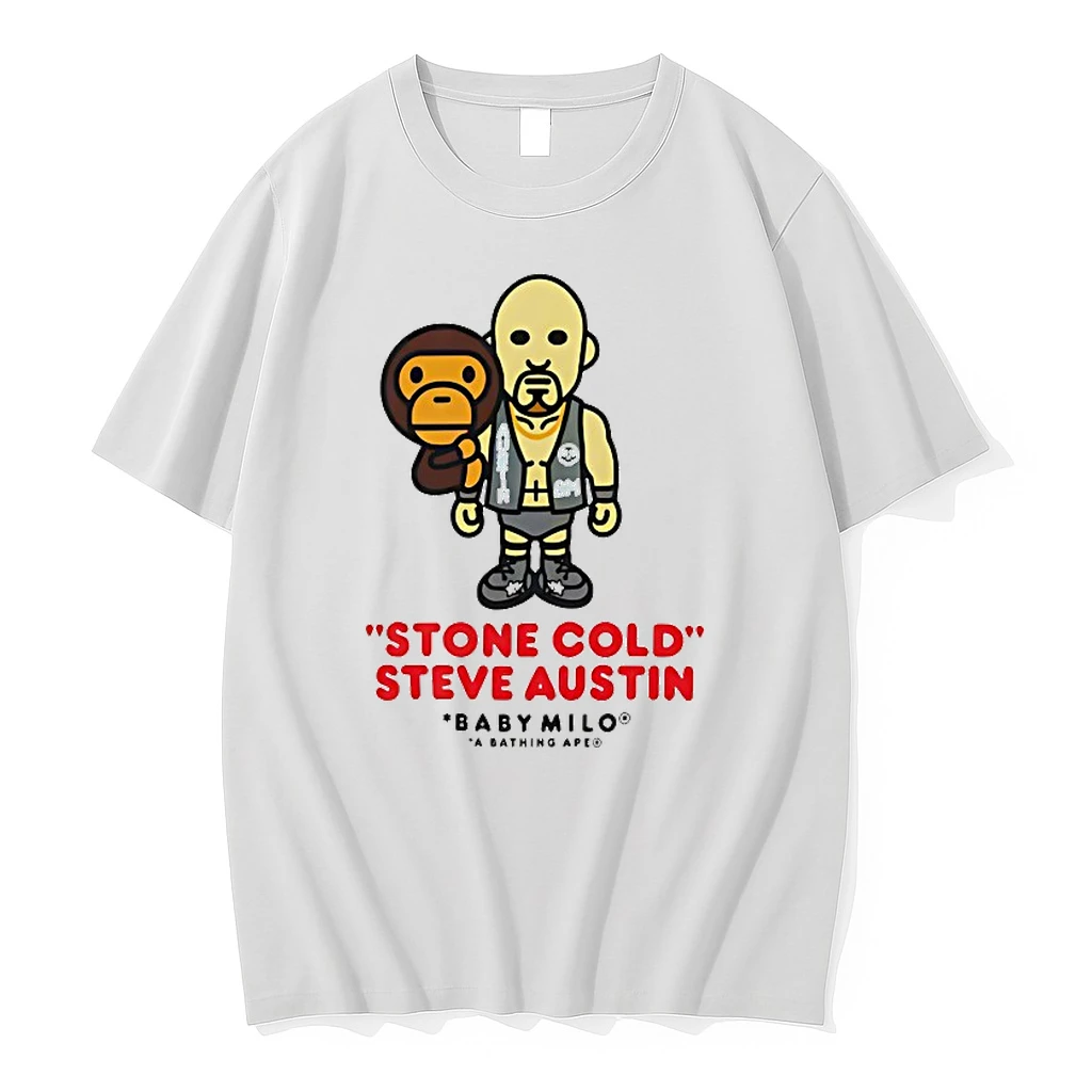 Stone Cold Steve Austin Bape X Wwe Baby Milo Shirts