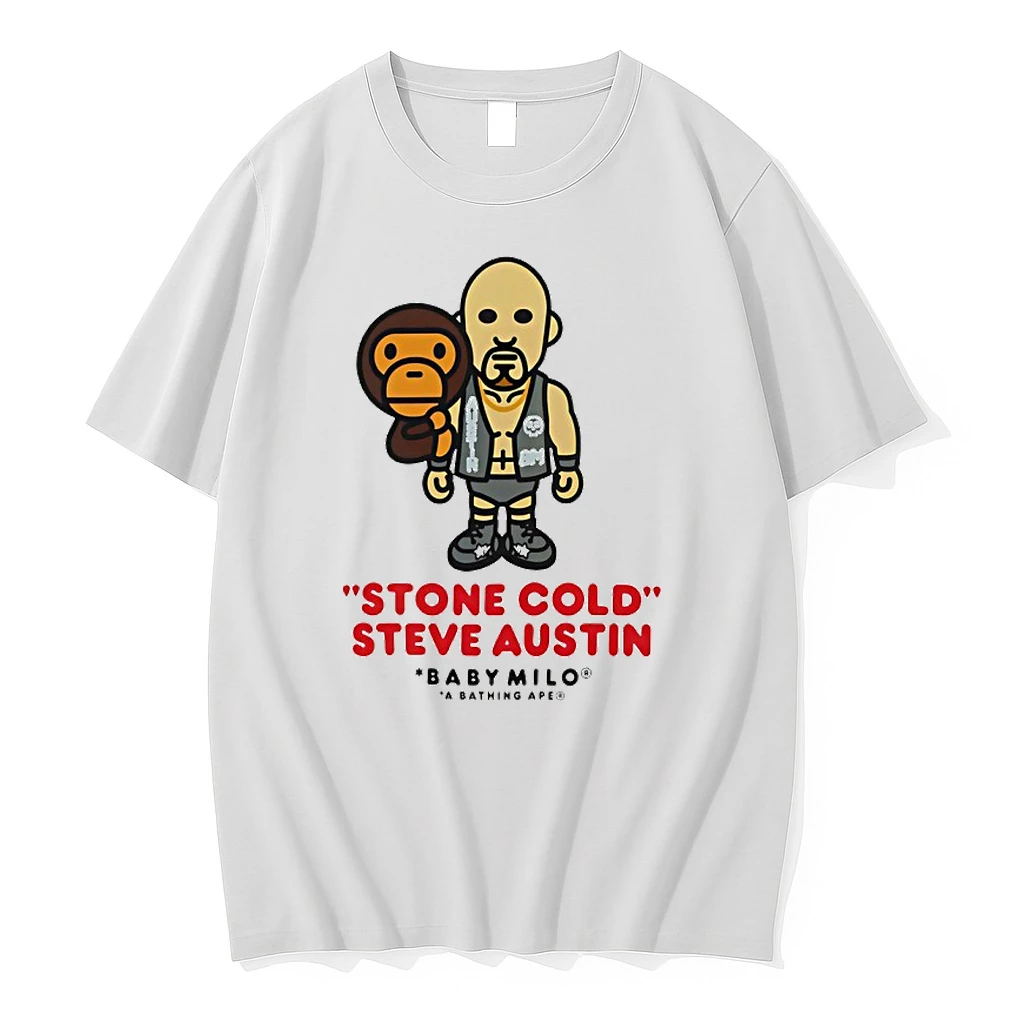 Stone Cold Steve Austin Wwe X Baby Milo A Bathing Ape Shirts