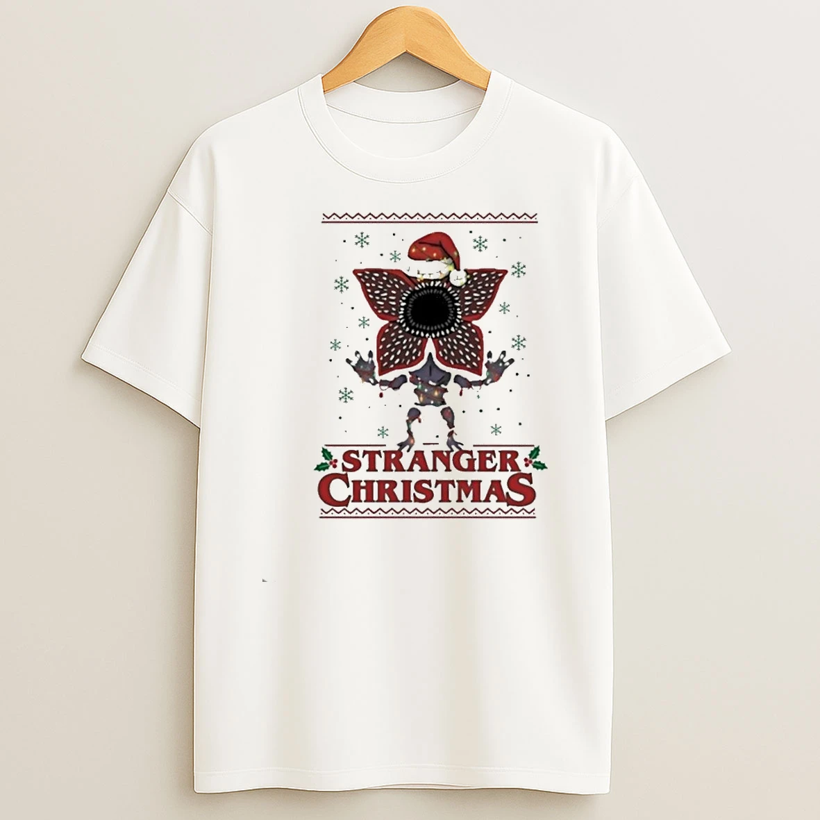 Stranger Things Christmas Merry Upside Down Xmas Shirts
