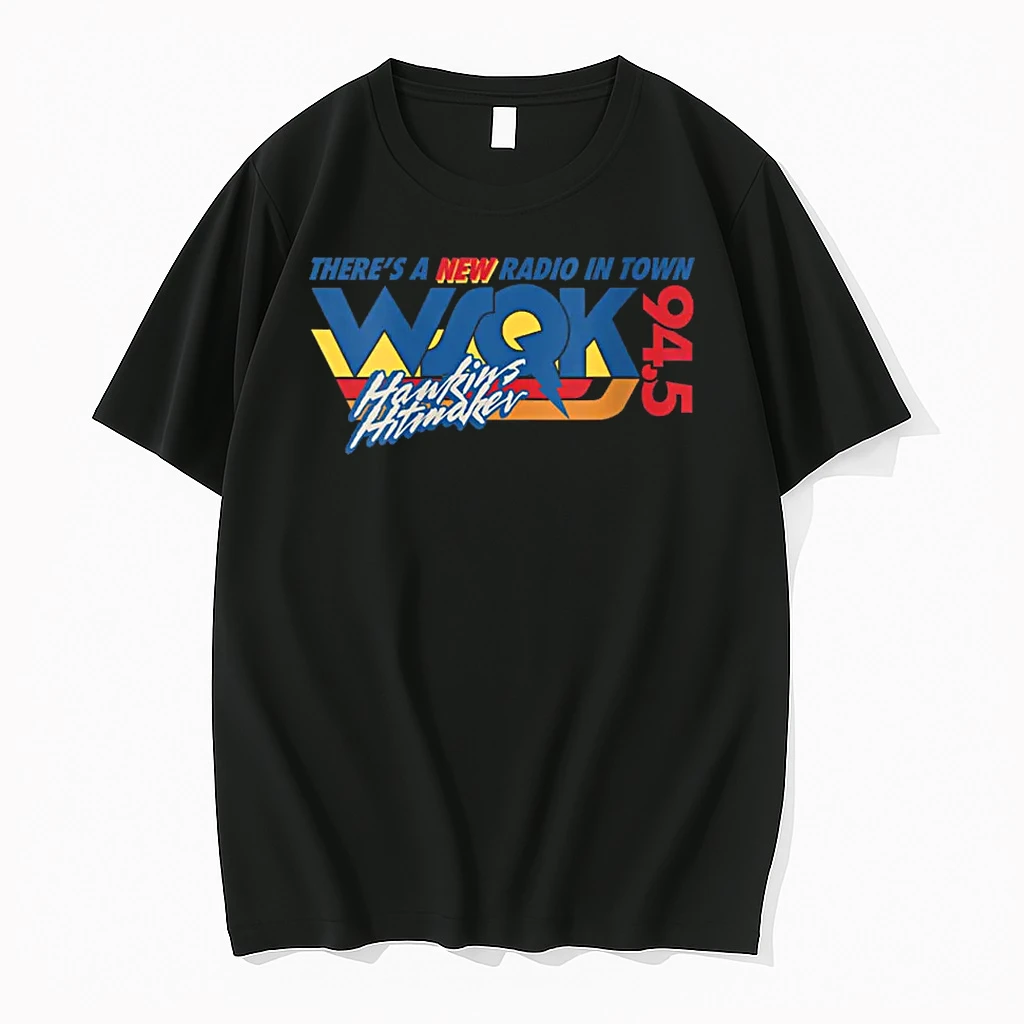 Stranger Things Hawkins Wsqk 94 5 Hitmaker Logo Shirts