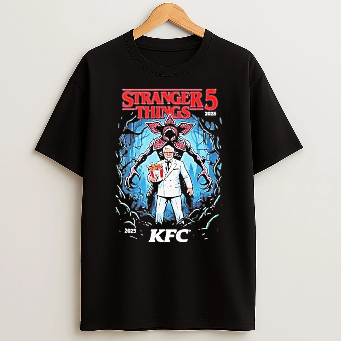 Stranger Things Season 5 X Kfc Demogorgon Shirts