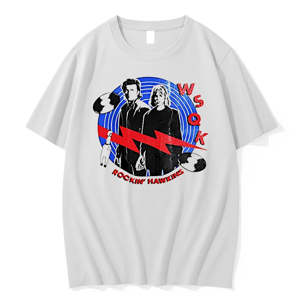 Stranger Things Wsqk Rockin Hawkins Shirts