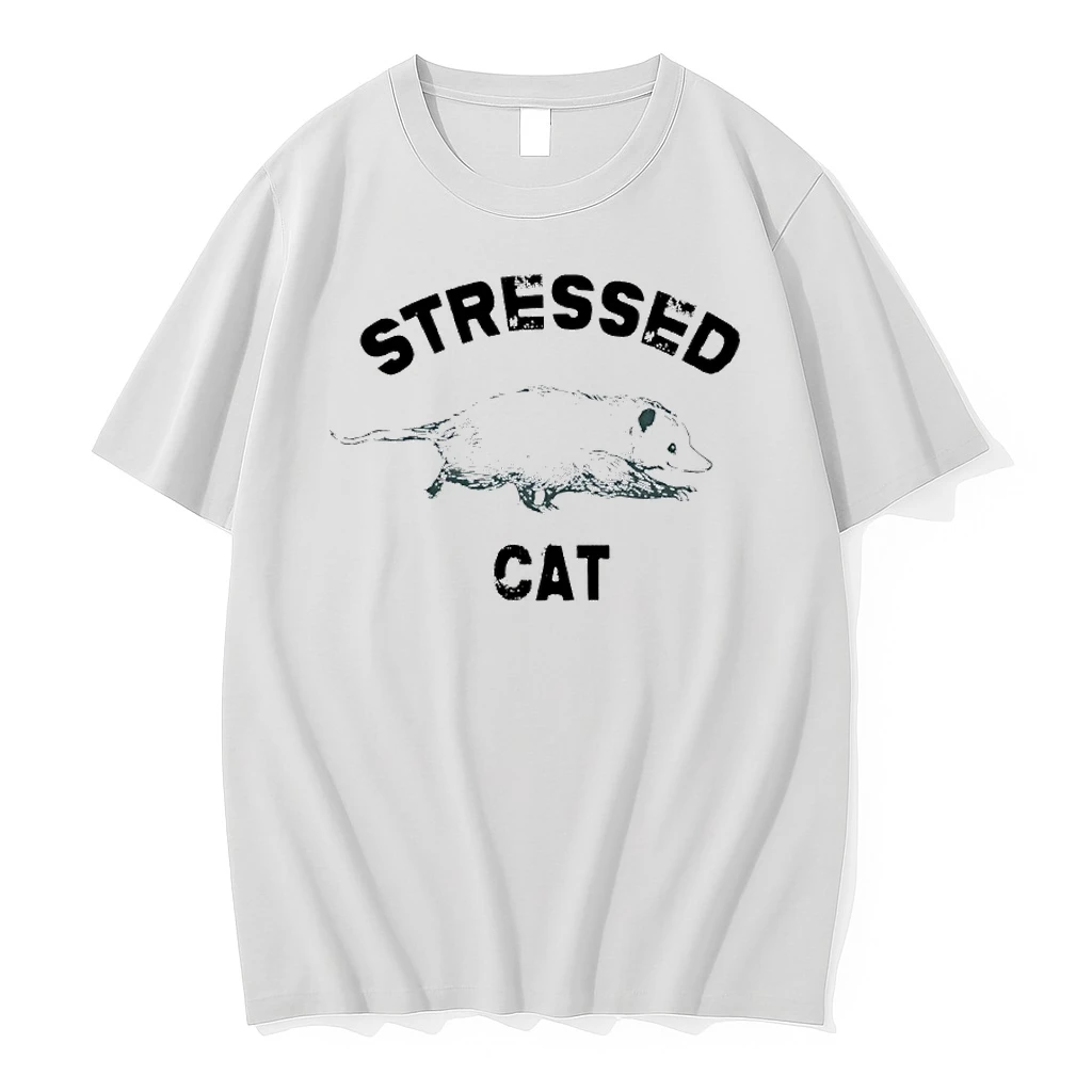 Stressed Cat Opossum Meme Shirts