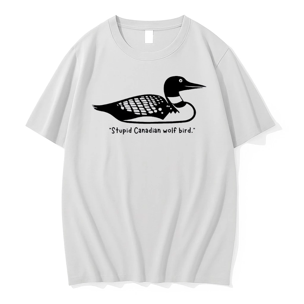 Stupid Canadian Wolf Bird Funny Shirts