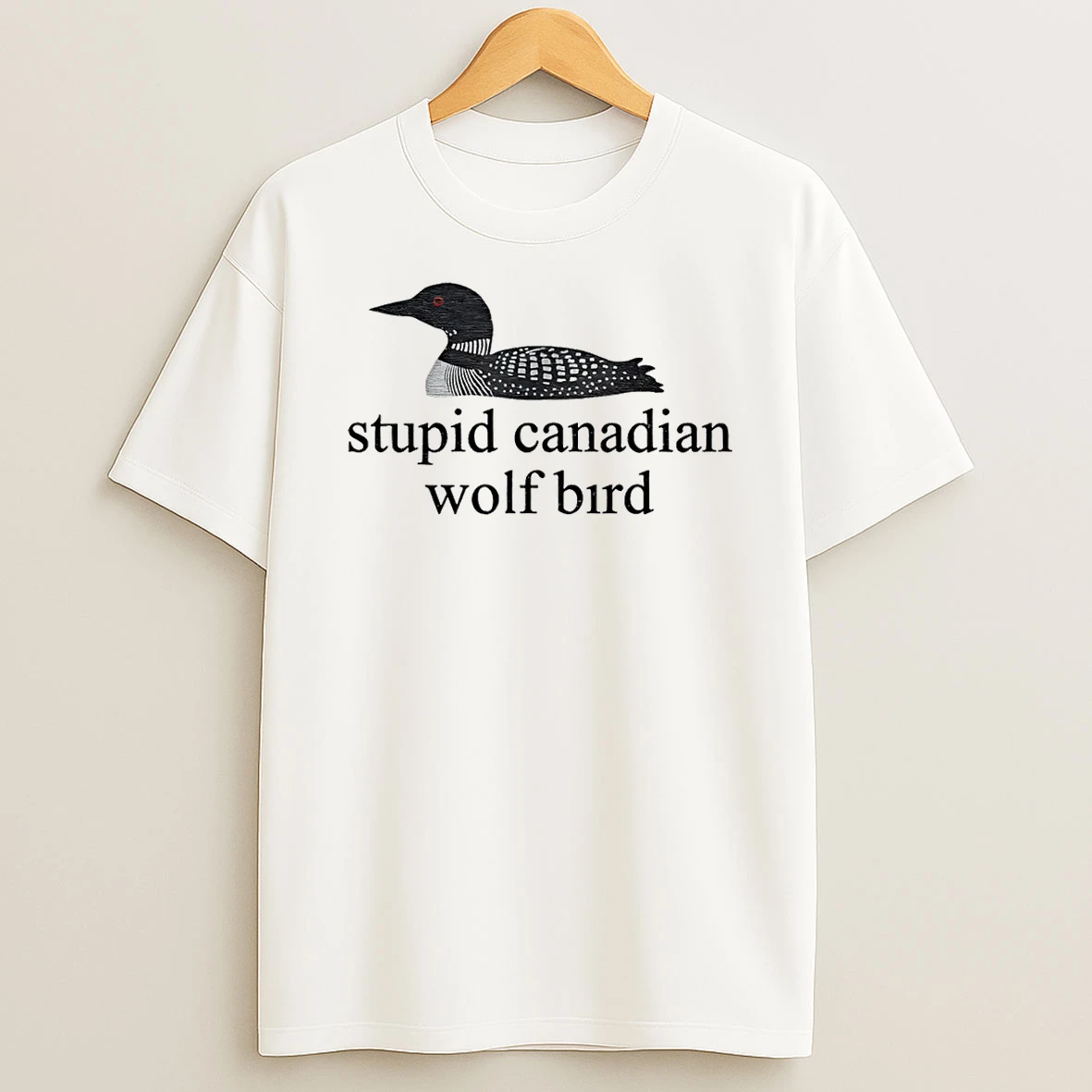 Stupid Canadian Wolf Bird Lgbt Hockey Shirts
