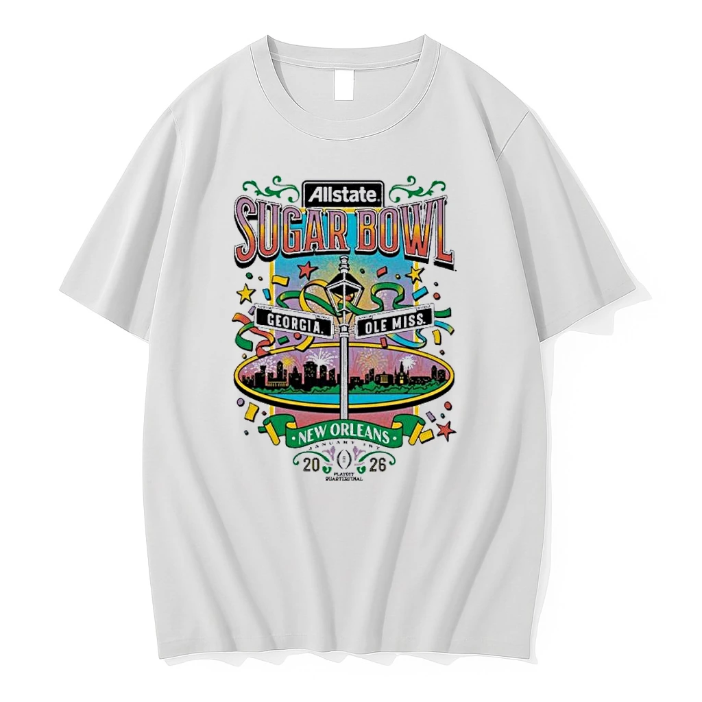 Sugar Bowl Bourbon Street Georgia Vs Ole Miss Shirts