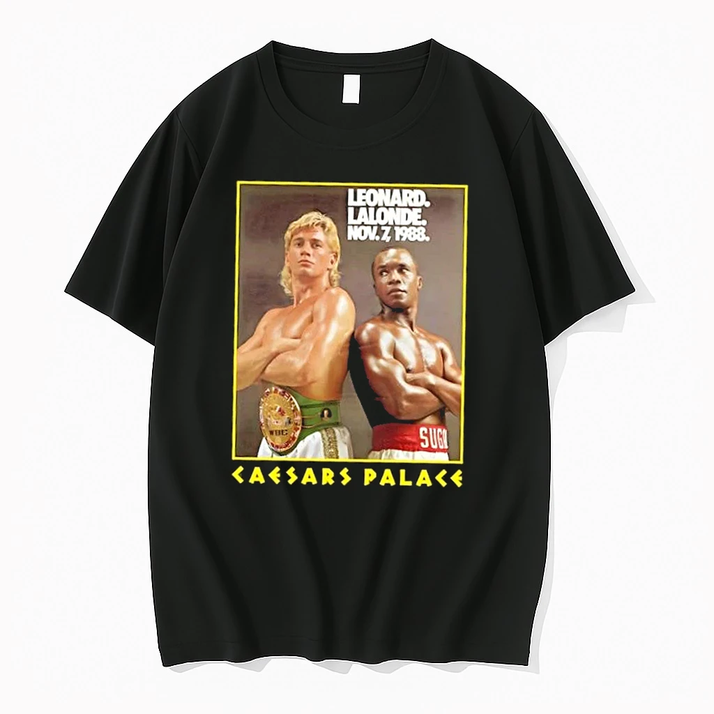 Sugar Ray Leonard Lalonde Nov 7 1988 Caesars Palace Shirts