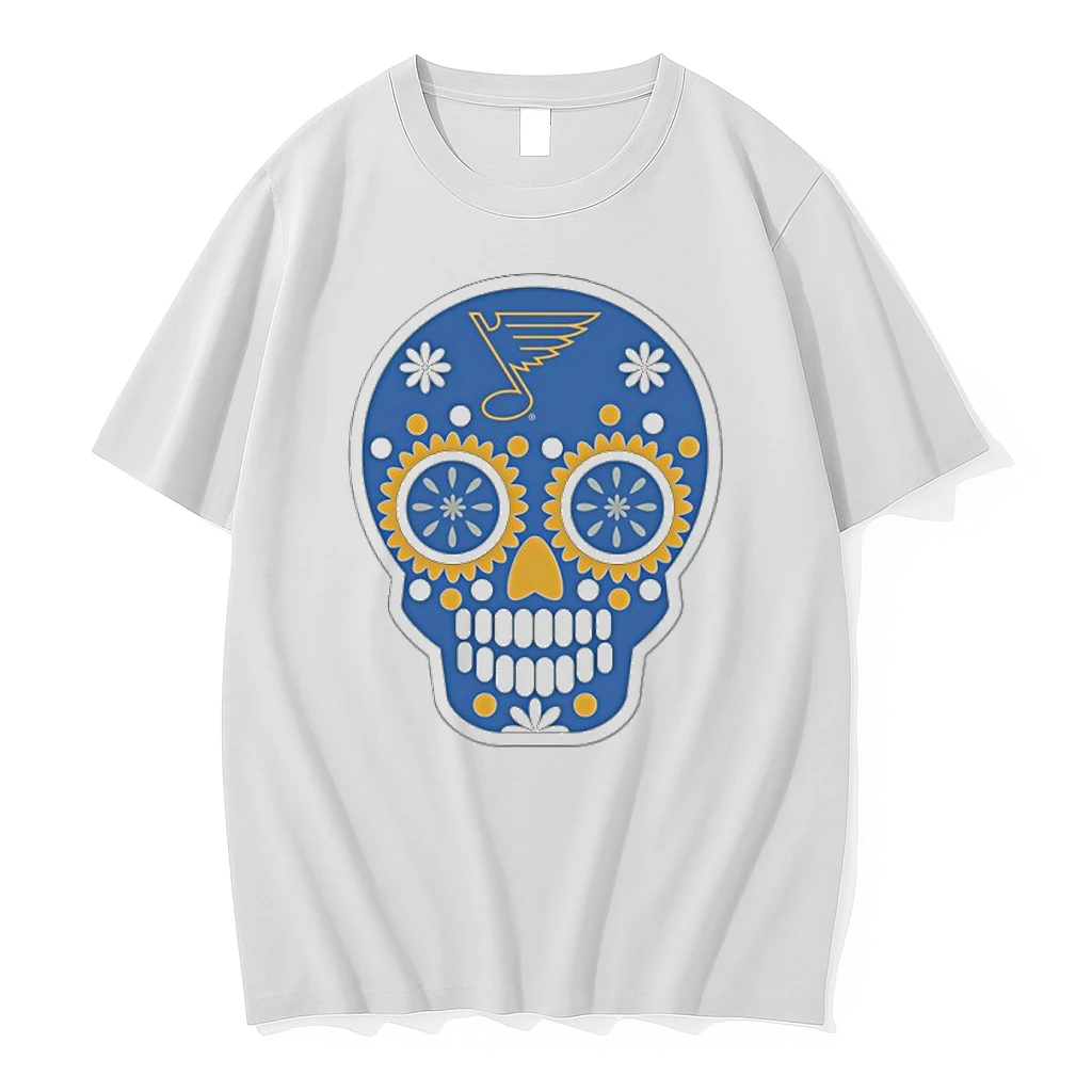 Sugar Skull St Louis Blues Hockey Shirts