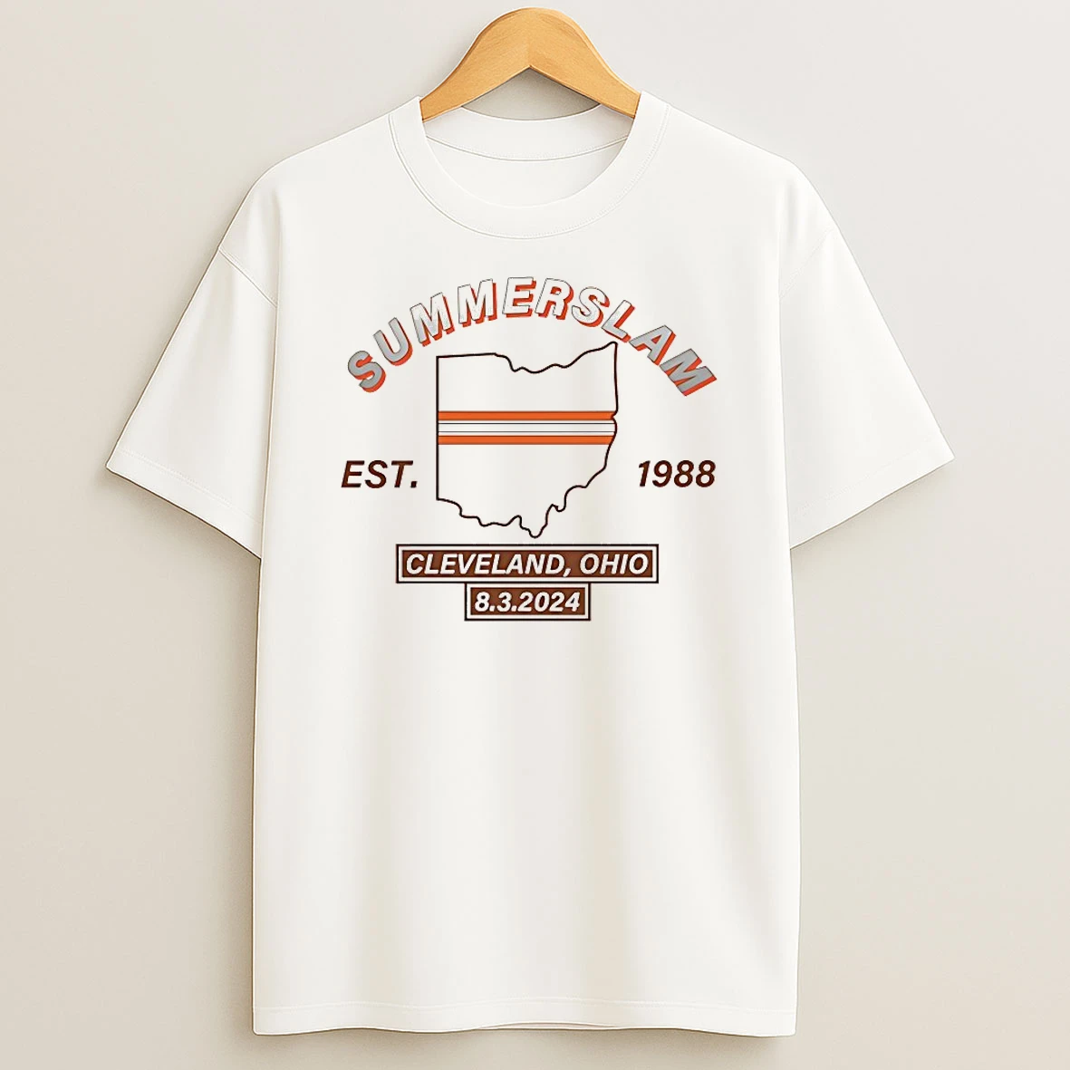 Summerslam Cleveland Ohio Est 1988 Shirts