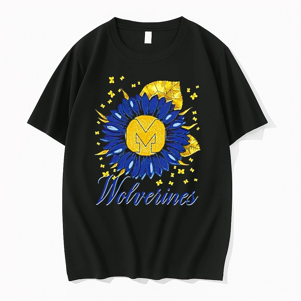 Sunflower X Michigan Wolverines Football Logo Shirts
