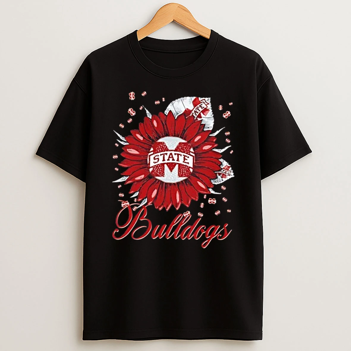 Sunflower X Mississippi State Bulldogs Football Logo Shirts