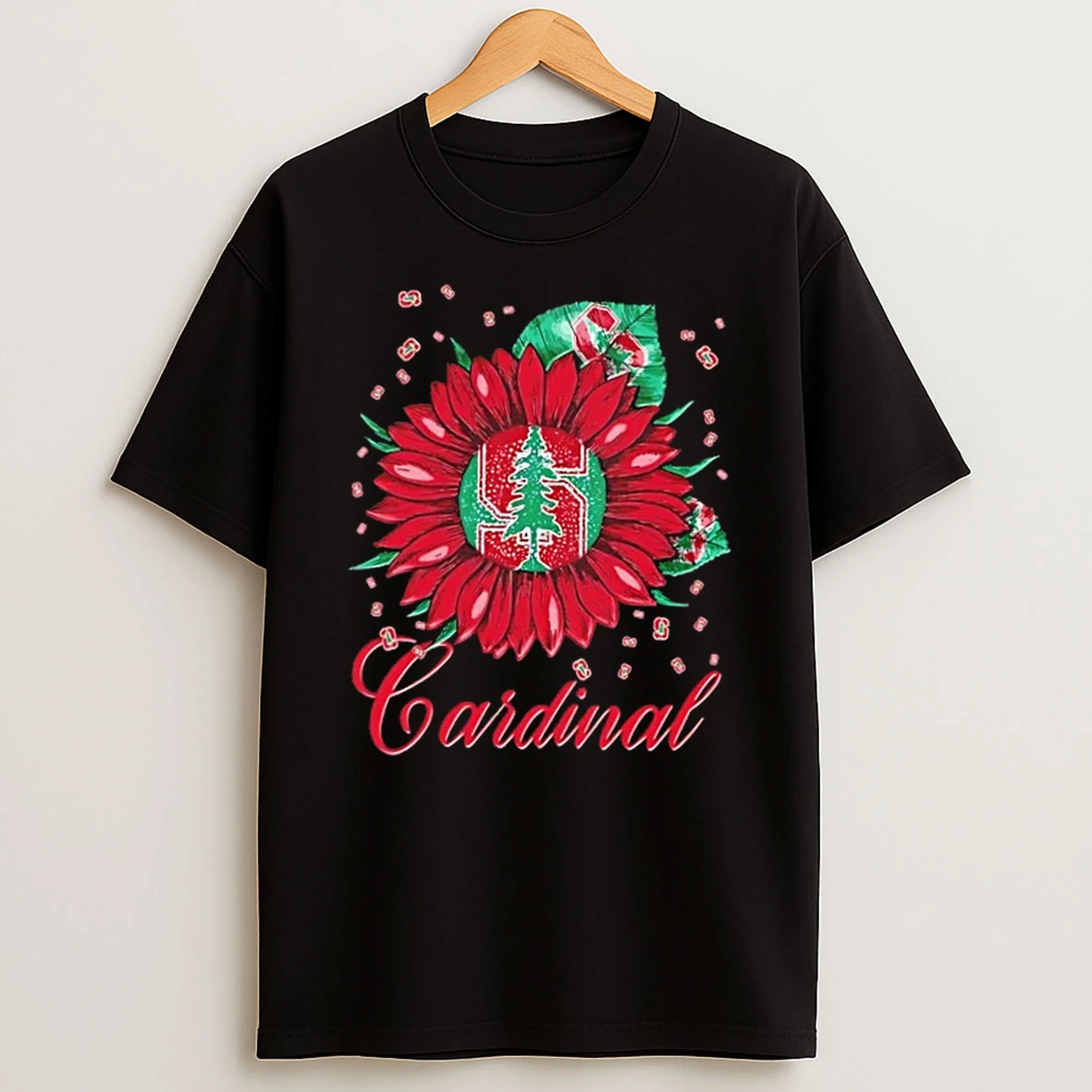 Sunflower X Stanford Cardinal Football Logo Shirts