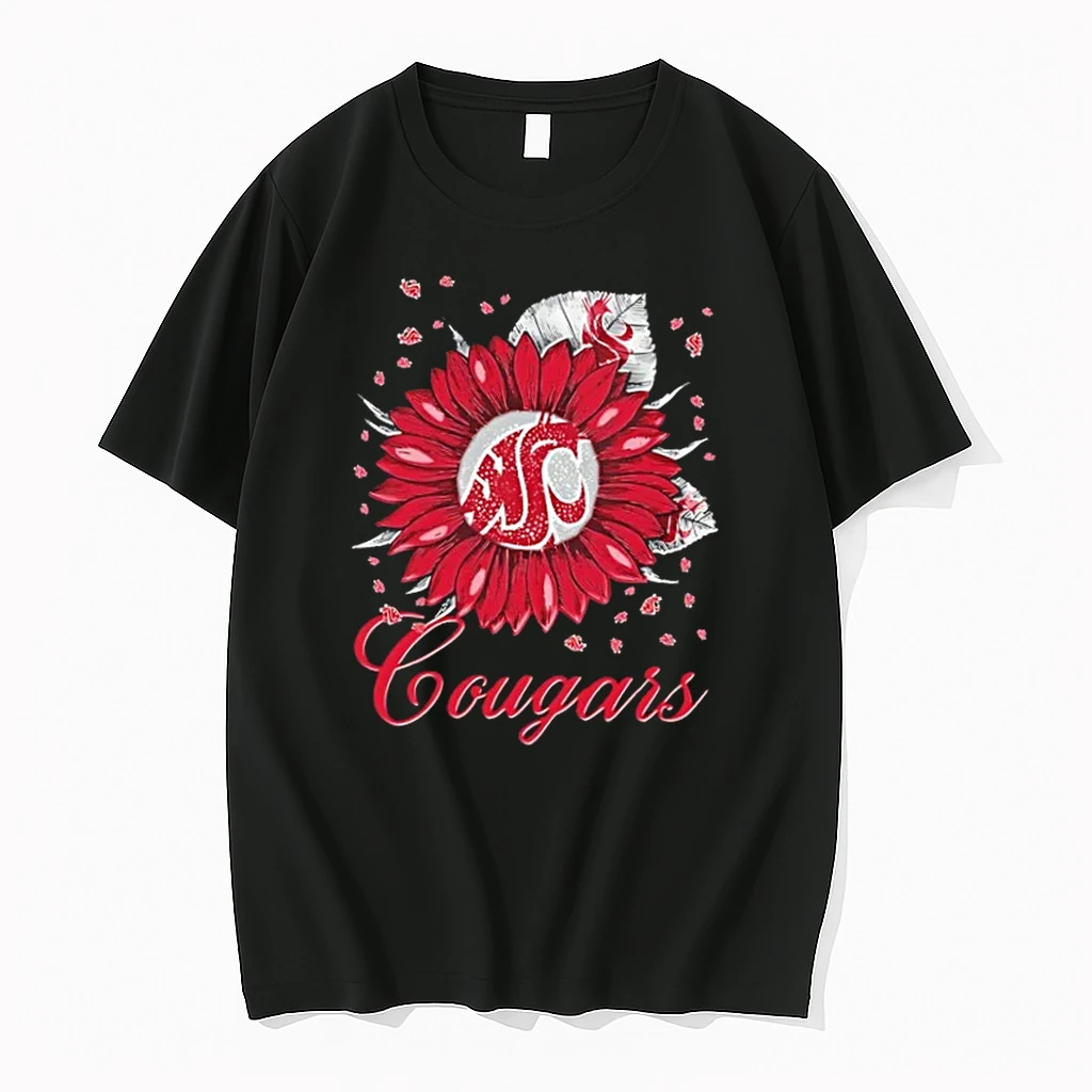Sunflower X Washington State Cougars Football Logo Shirts