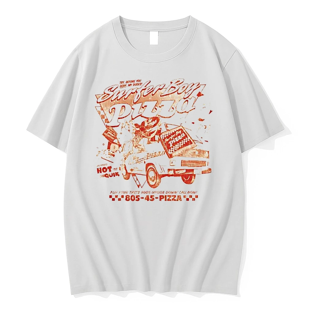 Surfer Boy Pizza Flip Your Taste Buds Upside Down Call Now Shirts