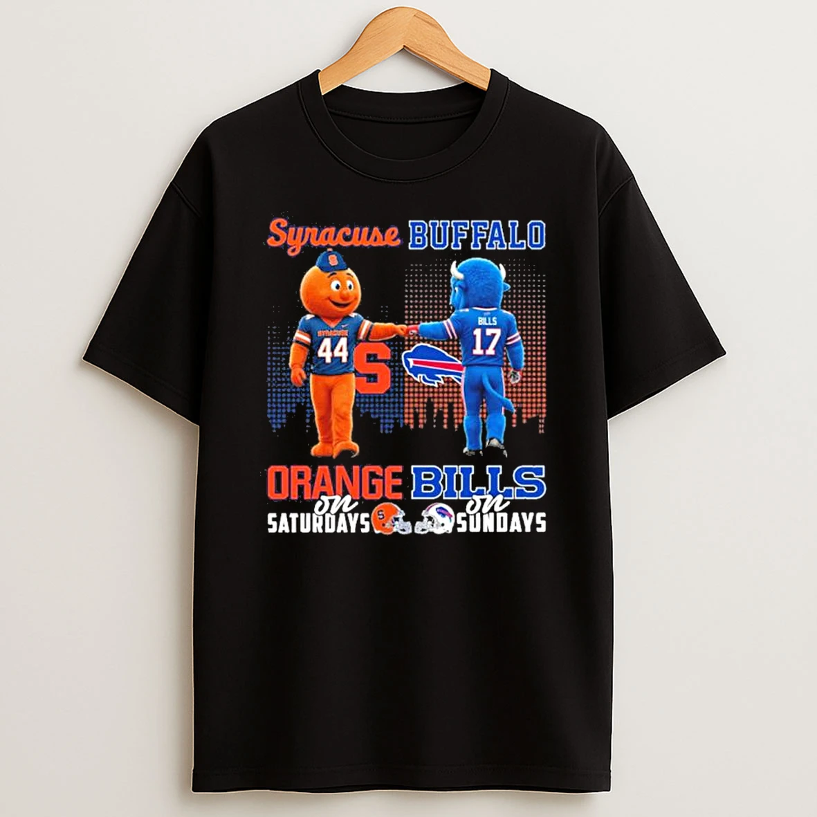 Syracuse Orange Vs Buffalo Bills Mascot On Saturdays And On Sundays Shirts