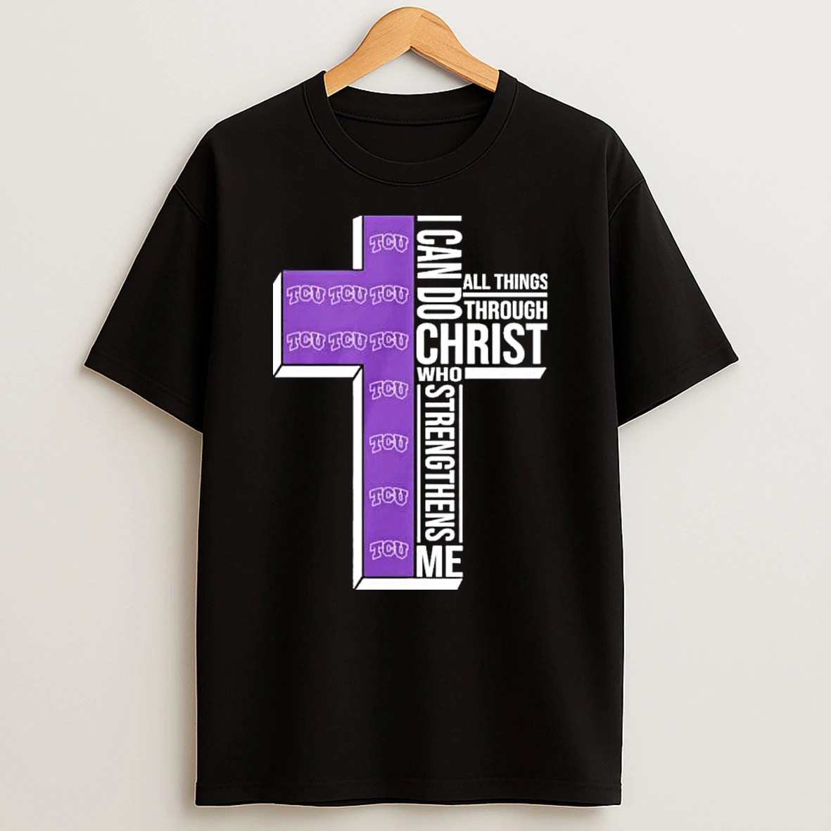 Tcu Basketball Logo I Can Do All Things Through Christ Who Strengthens Me Shirts