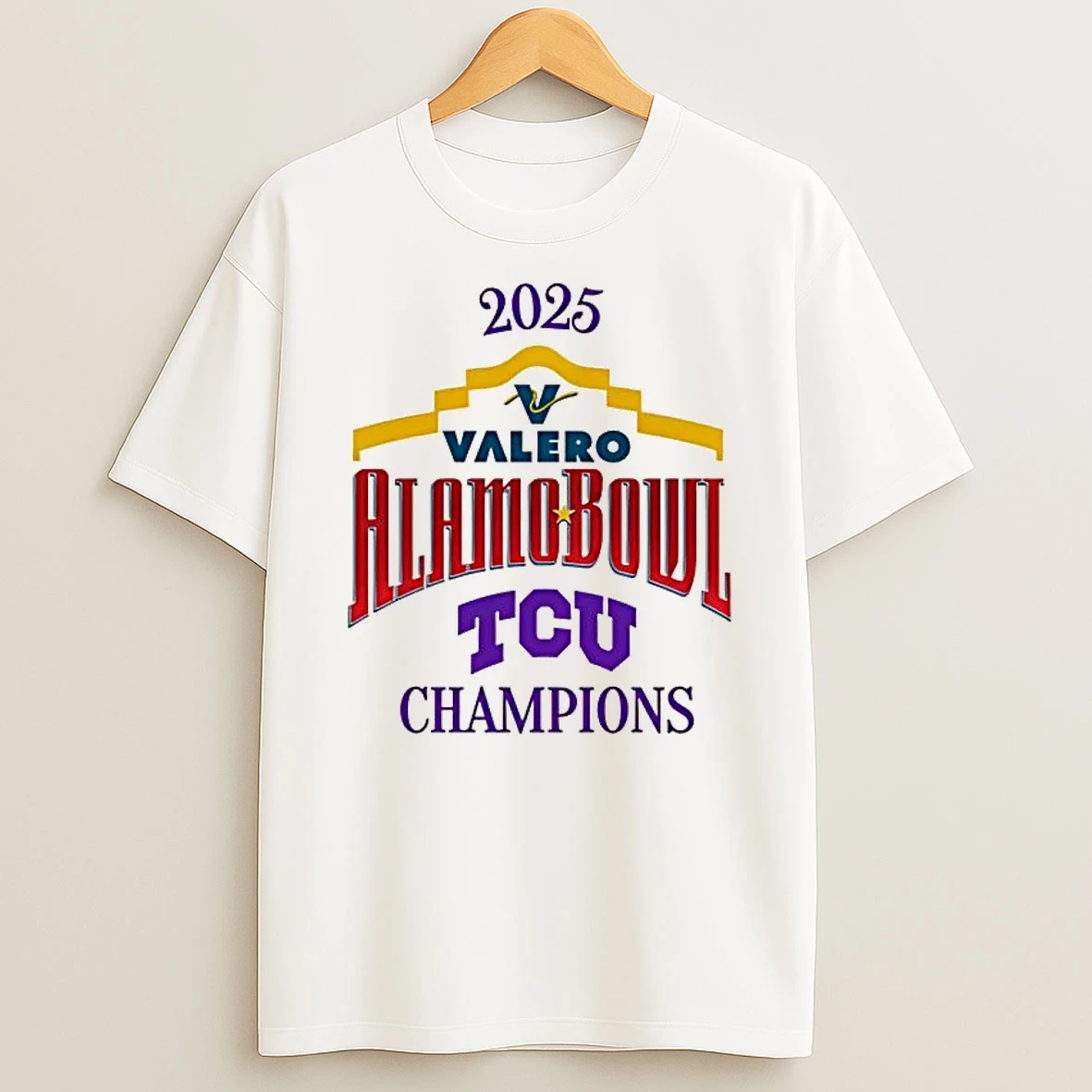Tcu Horned Frogs 2025 Alamo Bowl Champions Logo Shirts