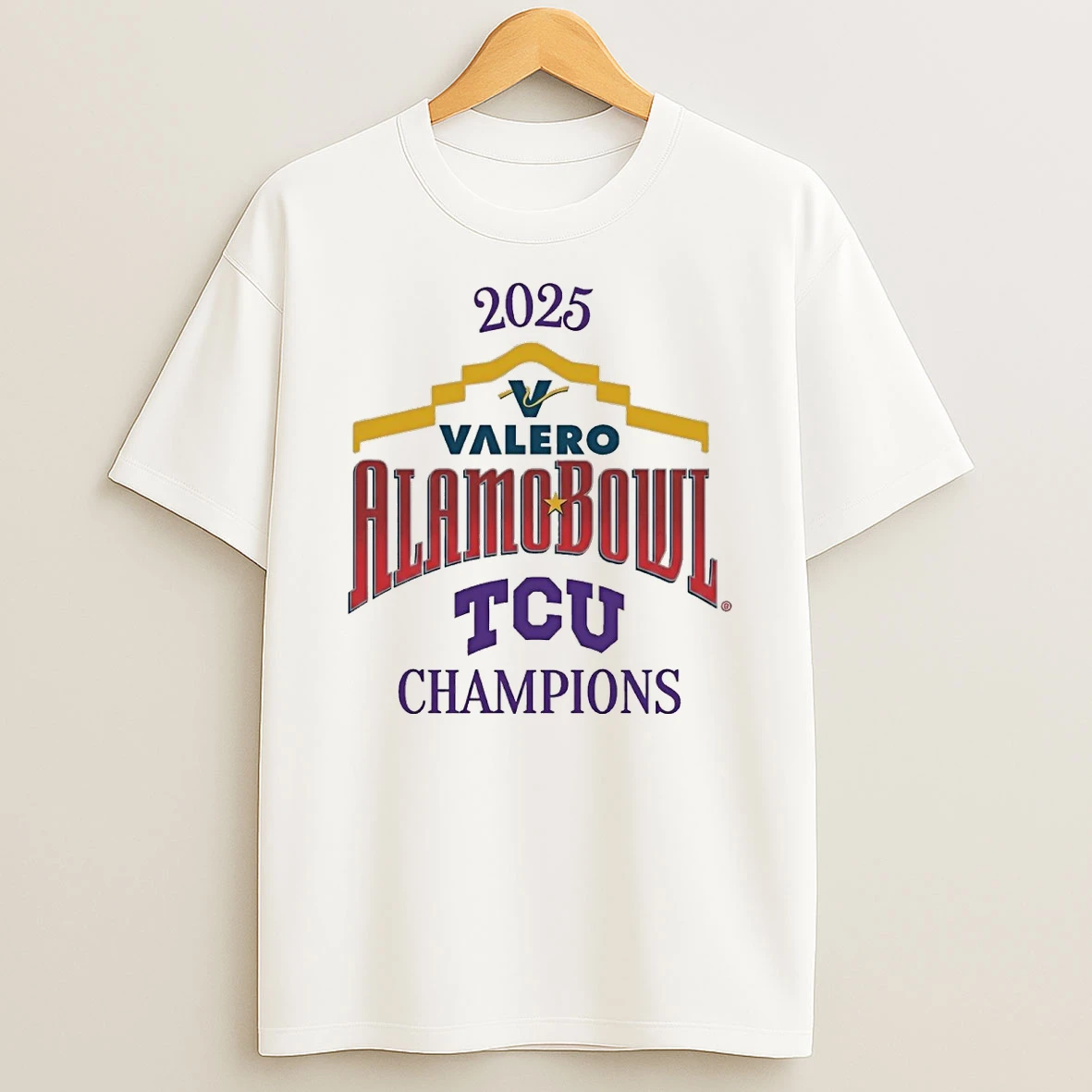 Tcu Horned Frogs 2025 Valero Alamo Bowl Champions Shirts