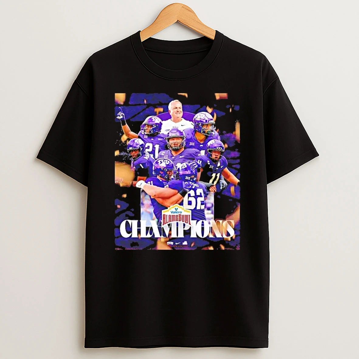 Tcu Horned Frogs 2025 Valero Alamo Bowl Champions Team Players Shirts