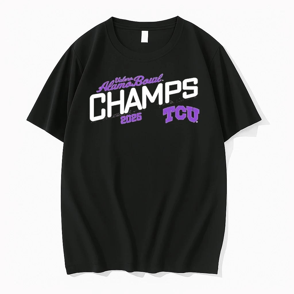 Tcu Horned Frogs 2025 Valero Alamo Bowl Champs Shirts