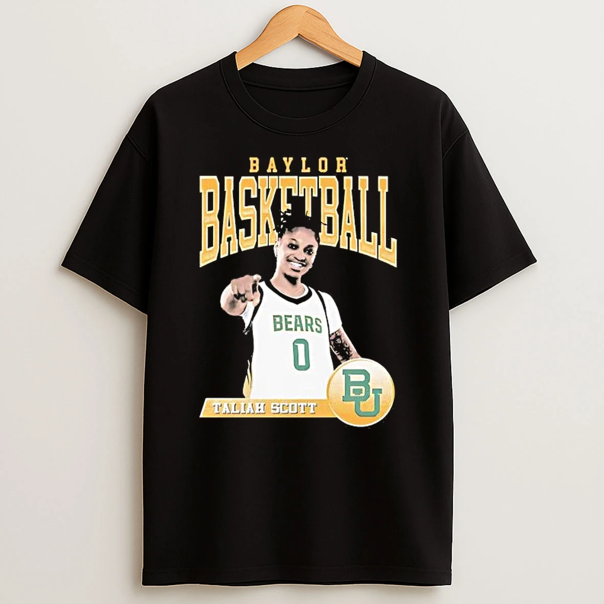 Taliah Scott Illustrated Smile Baylor Basketball Shirts